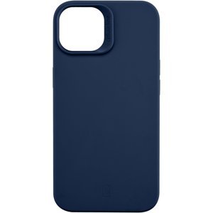 pouzdro na mobil Ochranný silikonový kryt Cellularline Sensation pro Apple iPhone 14, modrý