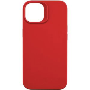 pouzdro na mobil Ochranný silikonový kryt Cellularline Sensation pro Apple iPhone 14, červený