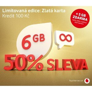 Vodafone Sim edice Zlatá karta