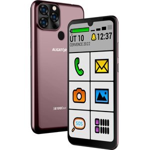 Aligator smartphone S6100 Senior Bordeaux