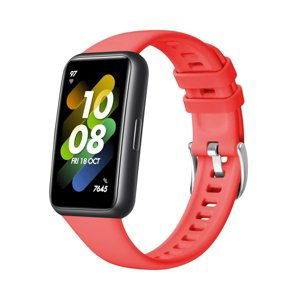 Silikonový řemínek Fixed Silicone Strap pro Huawei Band 7, červený