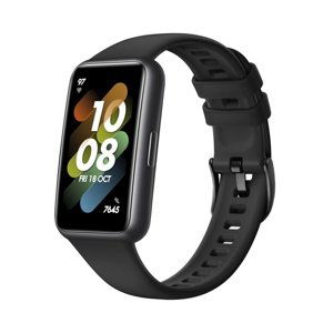 Silikonový řemínek Fixed Silicone Strap pro Huawei Band 7, černý