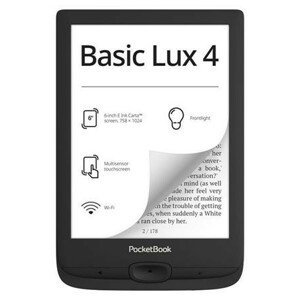 Pocketbook elektronická čtečka knih 618 Basic Lux 4 Ink Black