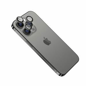 pouzdro na mobil Ochranná skla čoček fotoaparátů Fixed Camera Glass pro Apple iPhone 15/15 Plus, space gray
