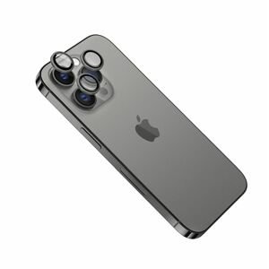 pouzdro na mobil Ochranná skla čoček fotoaparátů Fixed Camera Glass pro Apple iPhone 15 Pro/15 Pro Max, space gray