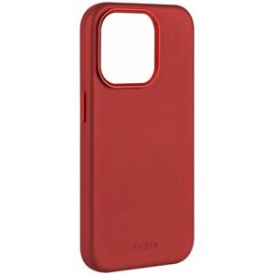 pouzdro na mobil Kožený zadní kryt Fixed Magleather s podporou Magsafe pro Apple iPhone 15 Pro, červený