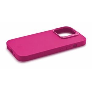 Ochranný silikonový kryt Cellularline Sensation Plus s podporou Magsafe pro Apple iPhone 15, růžový
