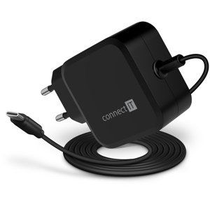 Connect It nabíječka k notebooku C-power Mini univerzální notebookový adaptér Usb-c, Pd 67 W, černý