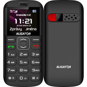 Aligator mobilní telefon A720 4G Senior černý