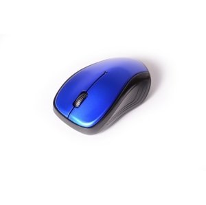 Aq myš Bezdrátová optická myš, modrá