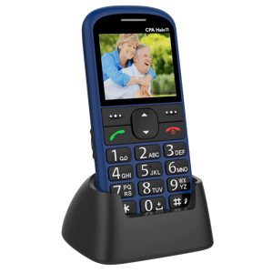 Cpa Halo mobilní telefon 11 modrý s nabíjecím stojánkem