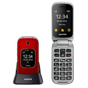 Aligator mobilní telefon V650 Senior Red