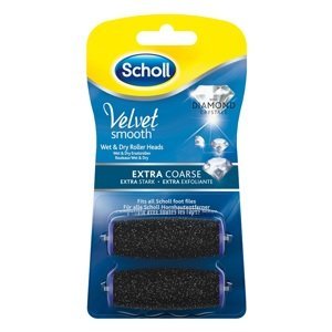 Scholl elektrická manikúra Velvet Smooth Wet&dry Náhradní hlavice Extra drsná