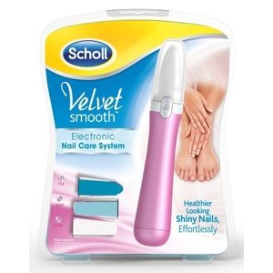 Scholl elektrická manikúra Velvet Smooth Nail Care růžový