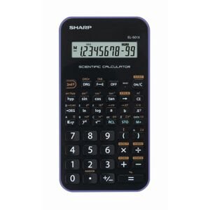 kalkulačka Vědecká kalkulačka Sharp El-501xvl, černo-fialová
