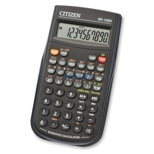 kalkulačka Vědecká kalkulačka Citizen Sr-135n, 128 funkcí, černá