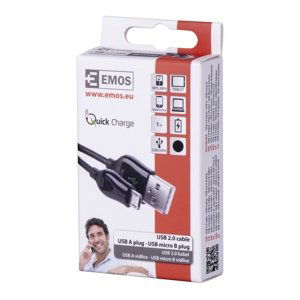 Emos kabel Sm7004b Usb 2.0A/M-micro B/m 1M B