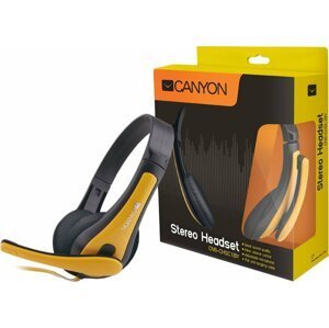 Canyon headset Hsc-1, černo/žlutý