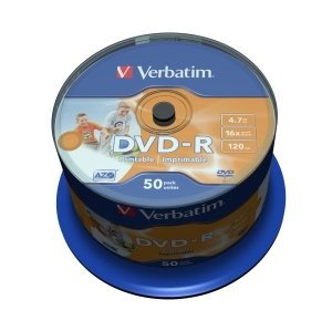 Verbatim datový nosič Dvd-r Verbatim 4.7GB 16x,50ks