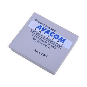 Avacom Baterie do fotoaparátu Canon Dica-nb4l-532 Li-ion 3.7V 750mAh - neoriginální - Baterie Canon Nb-4l Li-ion 3.7V 750mAh 2.8Wh