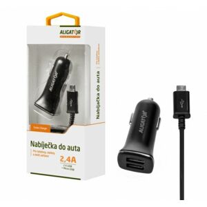 nabíječka pro mobil Ali An 2,4A,2xUSB,MicroUSB,černá Cha0002