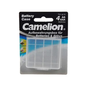nabíječka baterií Camelion transparentní pouzdro pro 4x Aa/aaa baterie