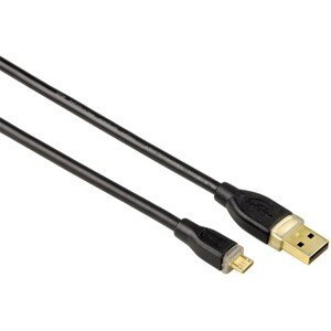 Hama Usb kabel micro Usb 2.0 kabel, typ A - micro B, 0,75m, černý