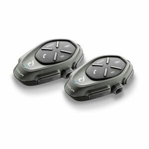 handsFree Bluetooth handsfree pro uzavřené a otevřené přilby Cellularline Interphone Tour Twin Pack