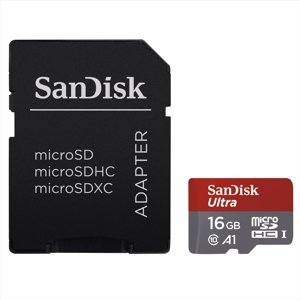 Sandisk paměťová karta Ultra microSD 16Gb+sd Adapt.