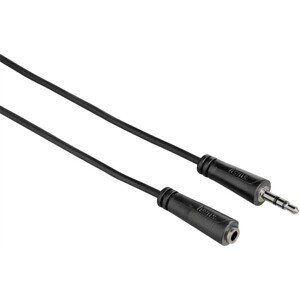 Hama reproduktorový kabel prodlužovačka jack 3,5mm stereo vidlice - zásuvka, 5 m, sáček