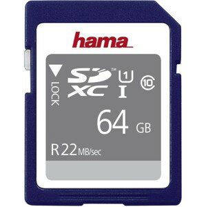 Hama paměťová karta Sdxc 64 Gb Class10 25 Mb/s