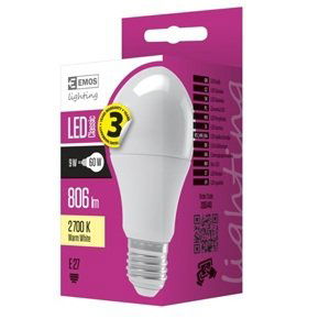 Emos Led žárovka Classic A60 9W E27 teplá bílá