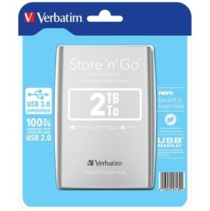 Verbatim externí paměťový disk Store'n'go 2Tb Silver (53189)