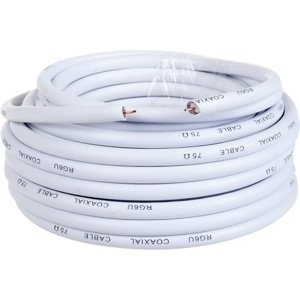 Aq koaxiální kabel Kvx250 - anténní koax kabel 25,0 m, průměr 6,8 mm, 75 ohm, bez konektorů