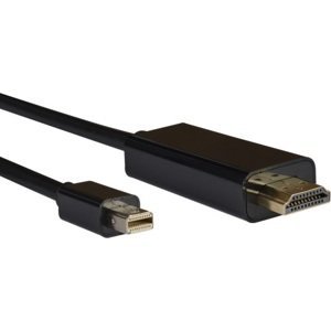 Aq Hdmi kabel Kvi020 - kabel Mini Displayport samec - Hdmi samec, délka 2,0 m
