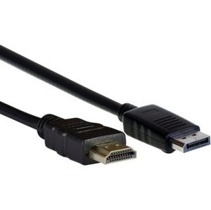 Aq Hdmi kabel Kvu020 - kabel Displayport samec - Hdmi samec, délka 2,0 m