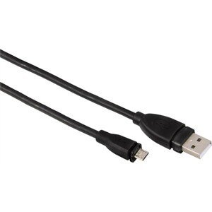 Hama kabel micro Usb 2.0 kabel, typ A - micro B, 0,25m, černý