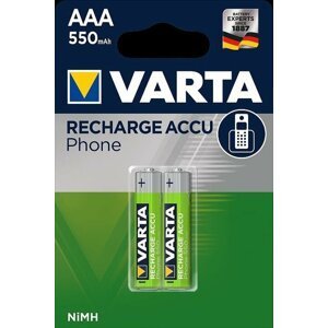 Varta mikrotužková baterie Aaa Recharge Phone 2 Aaa 550 mAh