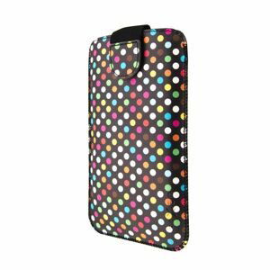 pouzdro na mobil Pouzdro Fixed Soft Slim se zavíráním, Pu kůže, velikost 4Xl, motiv Rainbow Dots