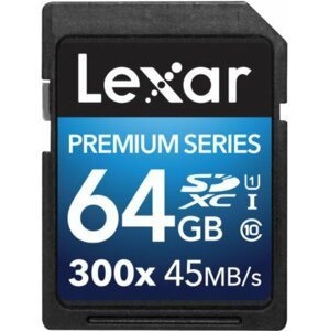 Lexar paměťová karta 64Gb Sdxc 300x Platinumii (Class 10) U1-45mb