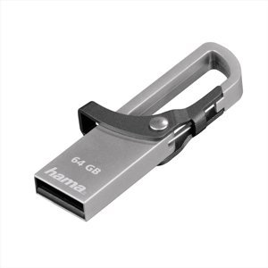 Hama Usb flash disk flashPen "Hook-Style" 64 Gb 15 Mb/s, šedá