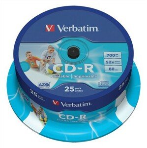 Verbatim datový nosič Cd-r80/ 52x/ 25pack/ spindle