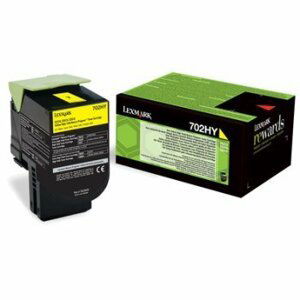 Lexmark 702HC Yellow High Yield Return Program Toner Cartridge - 3 000 stran; 70C2HY0