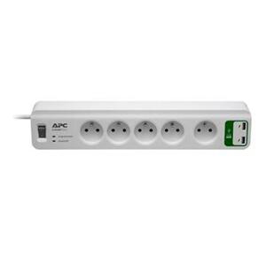 APC Essential SurgeArrest, přepěťová ochrana, 5 zásuvek, 2 port USB nabíječka; PM5U-FR