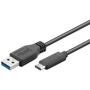 PremiumCord Kabel USB 3.1 konektor C/male - USB 3.0 A/male, černý, 0,5m; ku31ca05bk