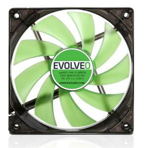 Evolveo FAN 12 GREEN ventilátor 120mm; FAN 12 GREEN