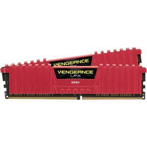 Corsair Vengeance LPX/DDR4/16GB/2666MHz/CL16/2x8GB/Red; CMK16GX4M2A2666C16R