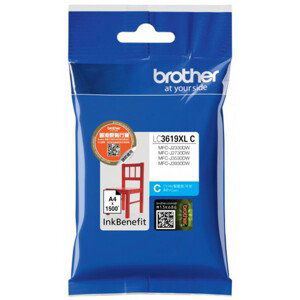 Brother LC-3619XLC (inkoust cyan, 1 500 str. @ 5% draft); LC3619XLC