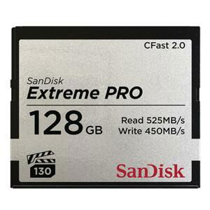 SanDisk Extreme Pro CFAST 2.0 128GB 525 MB/s; SDCFSP-128G-G46D