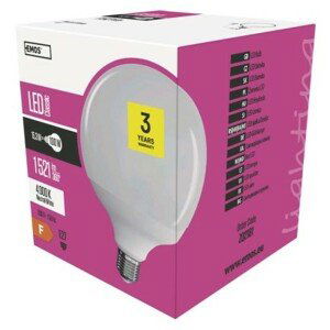 EMOS LED žárovka Classic Globe 18W E27 neutrální bílá; 1525733409